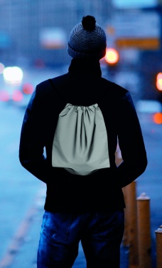 Logo trade promotional merchandise picture of: High reflective drawstring bag